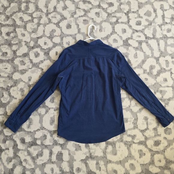 Lululemon Long Sleeve Button Down Shirt BUNDLE OF 2 Gray Blue Mens Medium - Picture 9 of 11